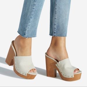 SHOEDAZZLE Tarena studded platform sandal